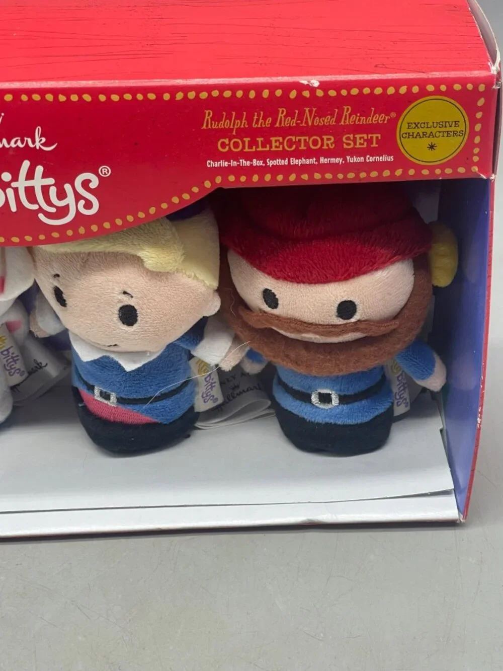 hallmark itty bittys Rudoph the red nose reindeer collector set READ NEW